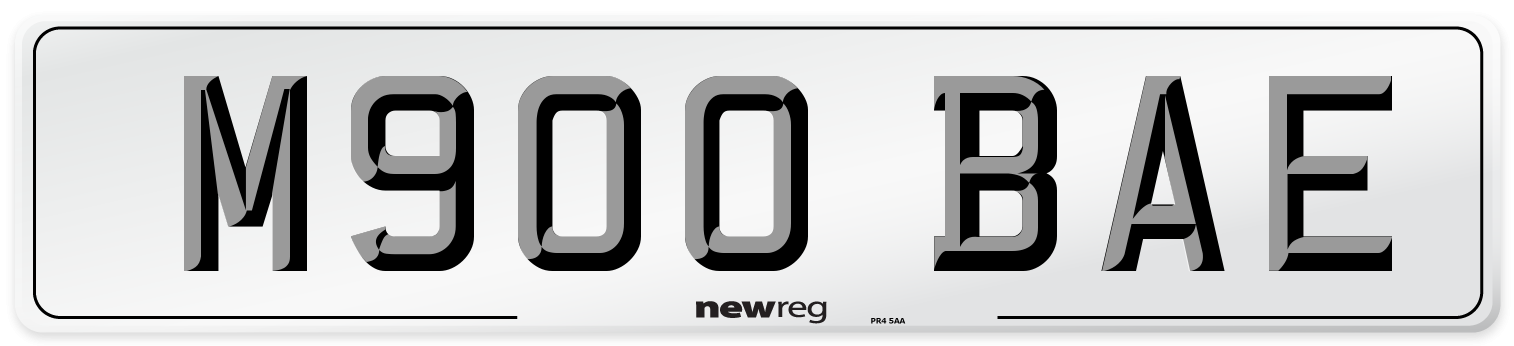 M900 BAE Number Plate from New Reg